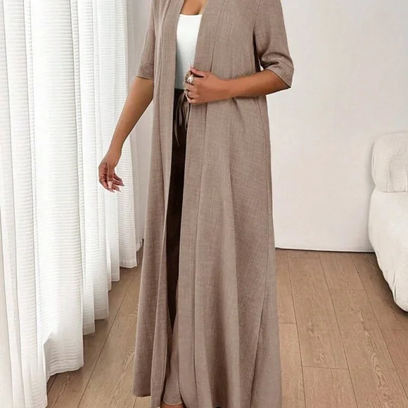 Elegant Tan Women's Jumpsuit - Picture 5 of 5